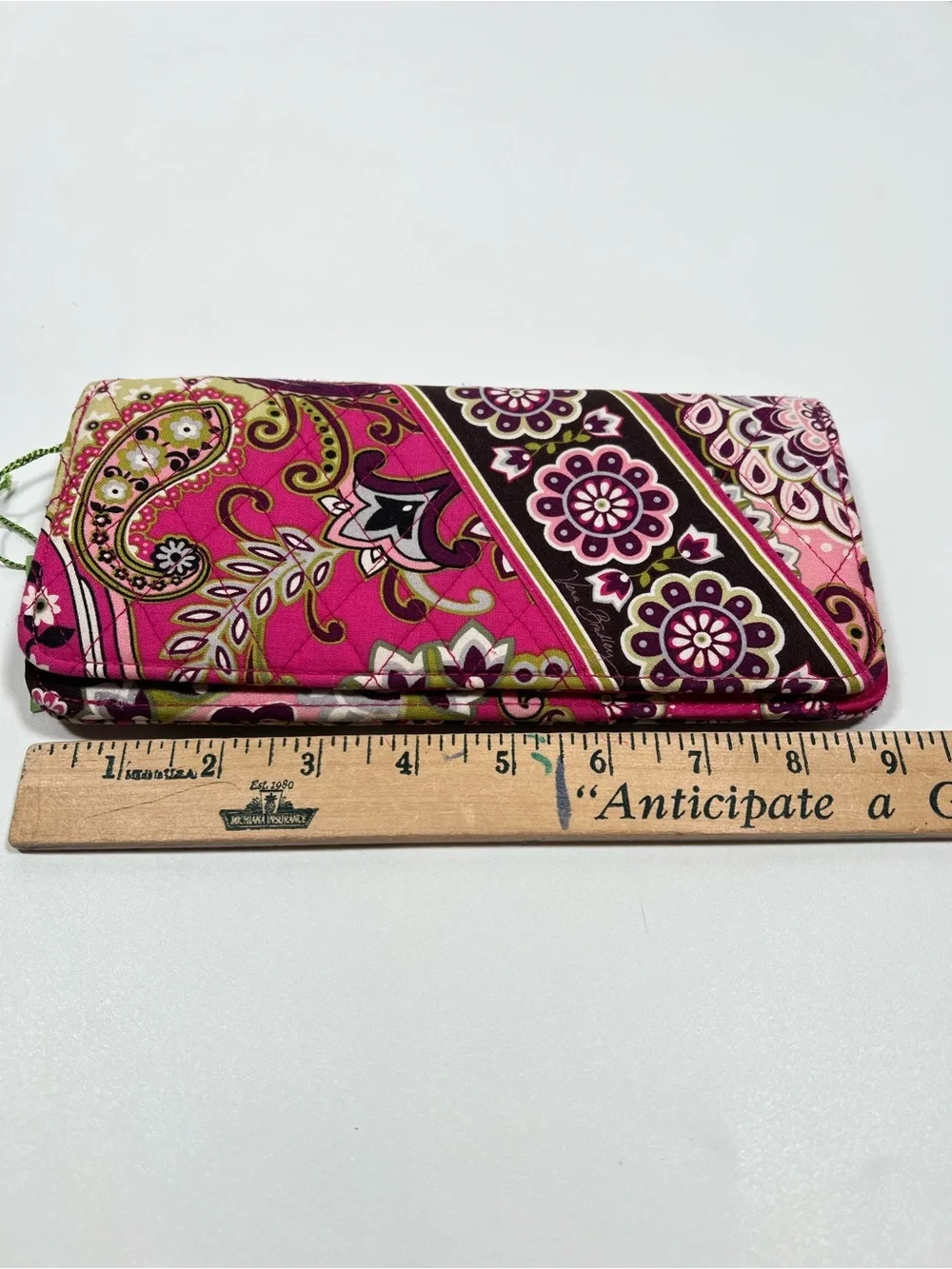 Vera Bradley "Very Berry Paisley" Travel Wallet - Picture 12 of 14
